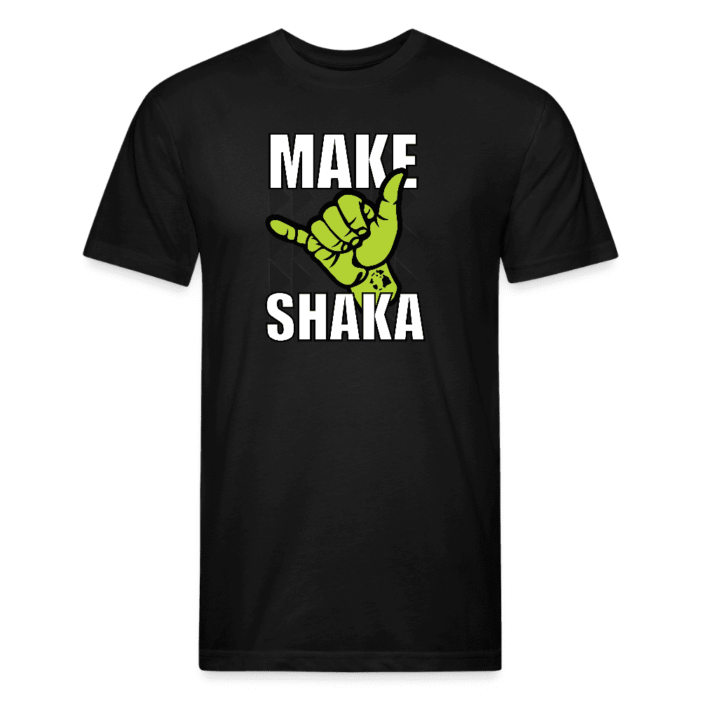 MAKE SHAKA -FITTED TEE - black