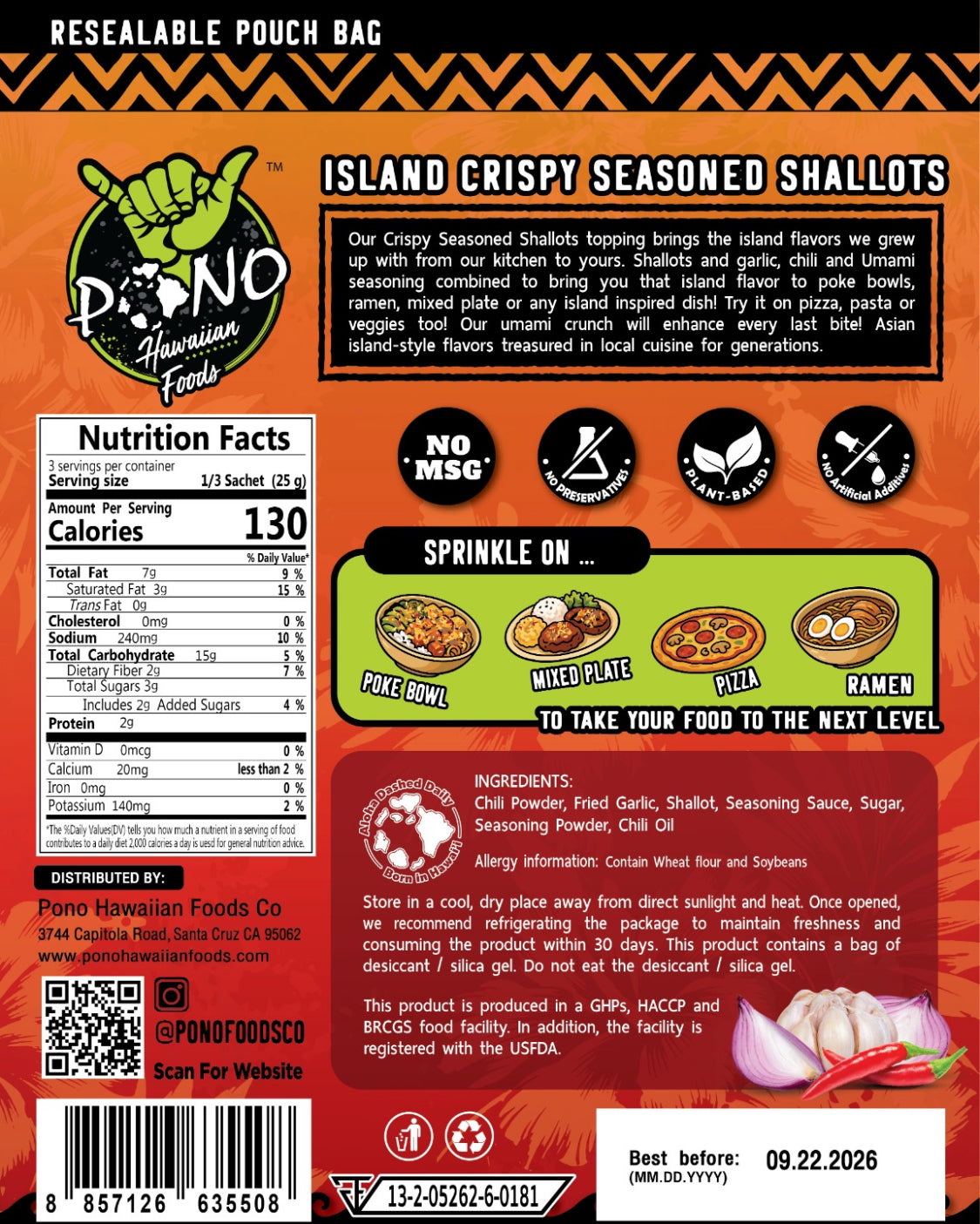 Island Crispy Seasoned Shallots - COMING JULY 2026
