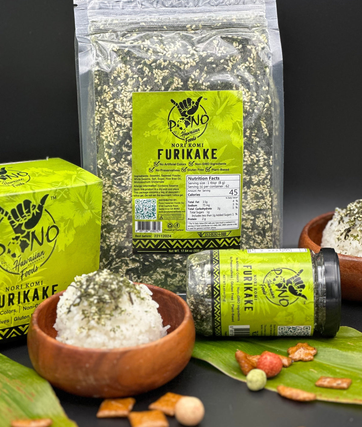 How Much Furikake Should I Add to Rice? – Pono Hawaiian Foods
