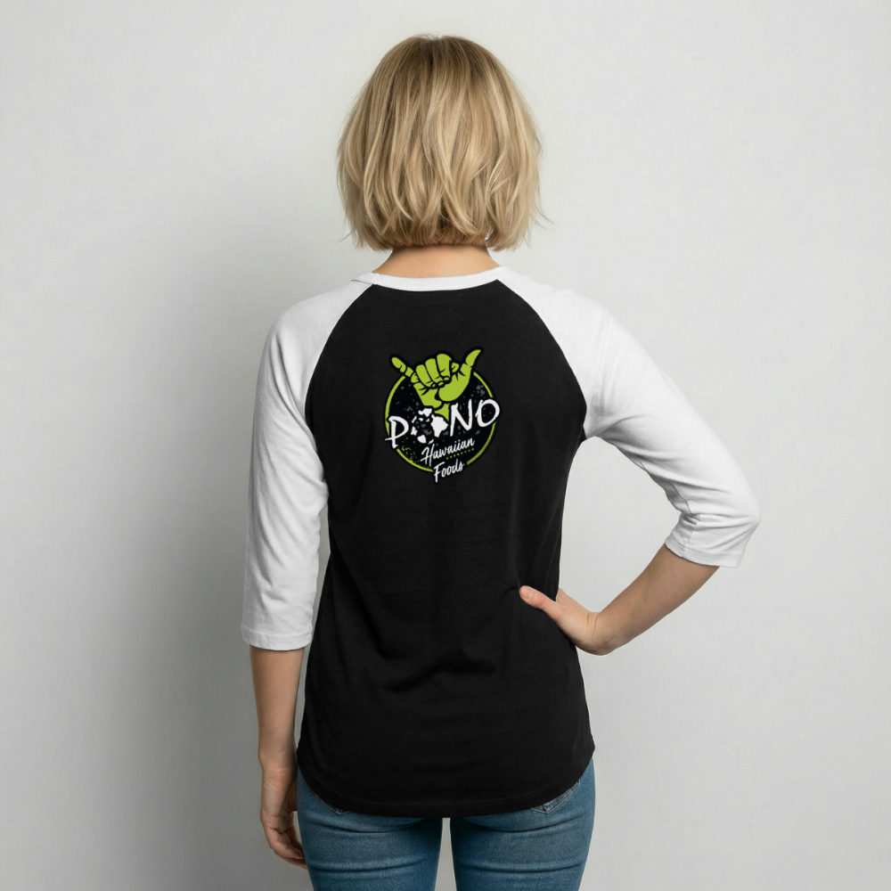 Yessah Baseball Tee - black/white