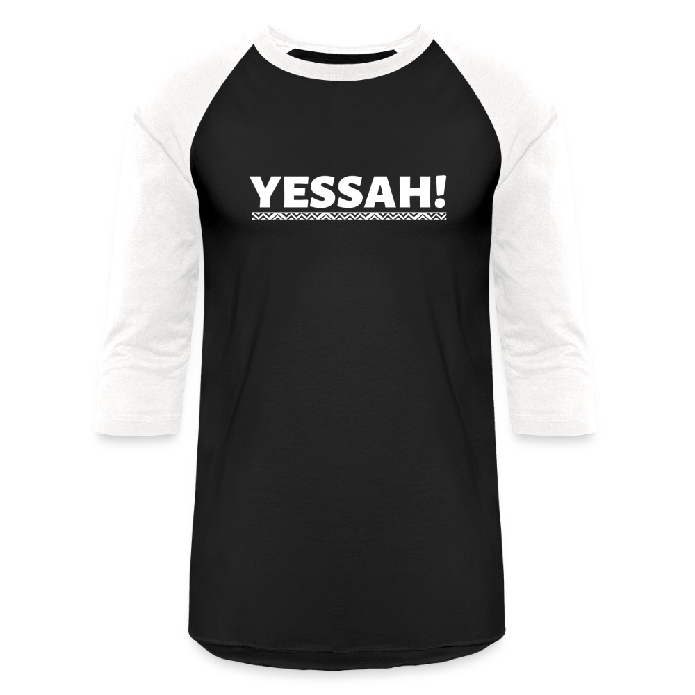 Yessah Baseball Tee - black/white