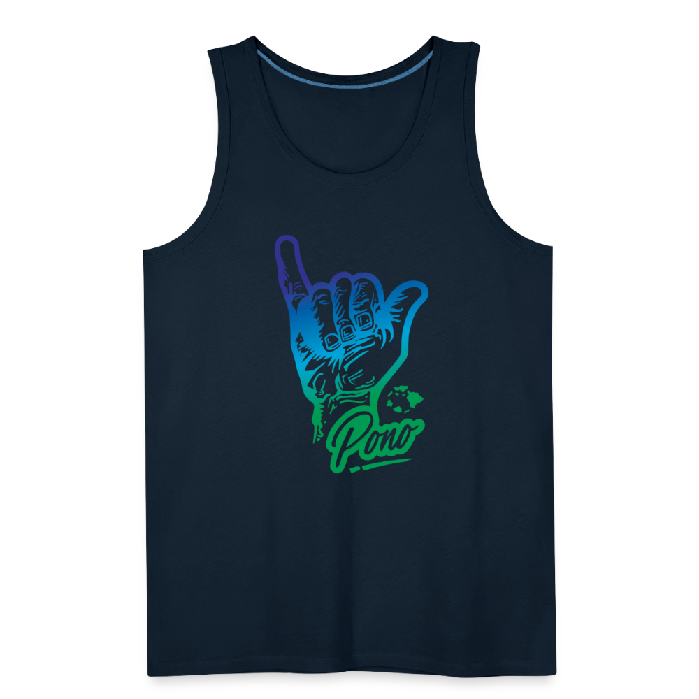 Pono Shaka -  Premium Tank - deep navy