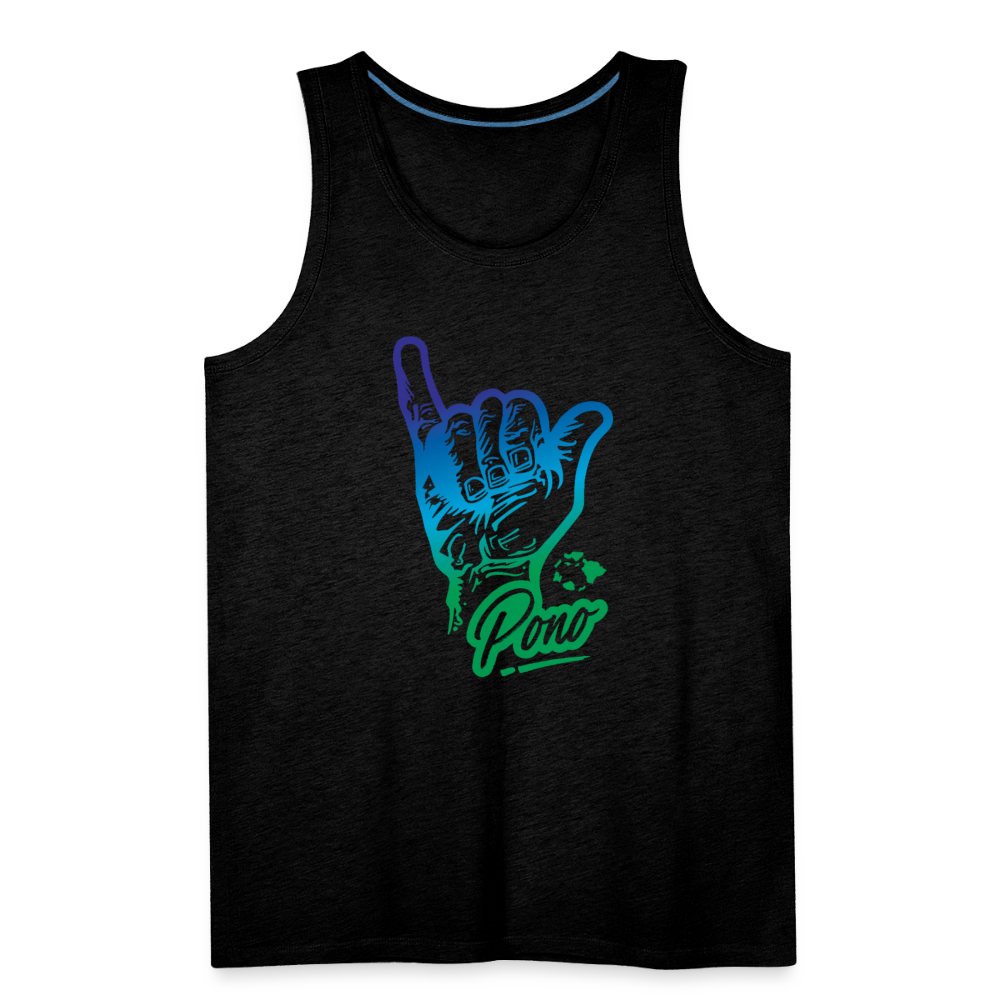 Pono Shaka -  Premium Tank - charcoal grey