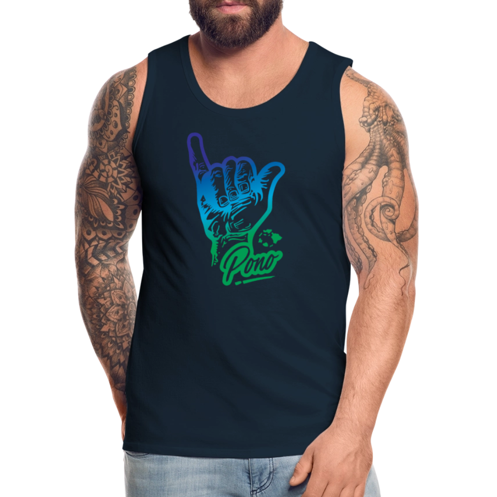 Pono Shaka -  Premium Tank - deep navy
