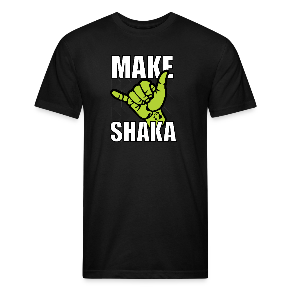 MAKE SHAKA -FITTED TEE - black