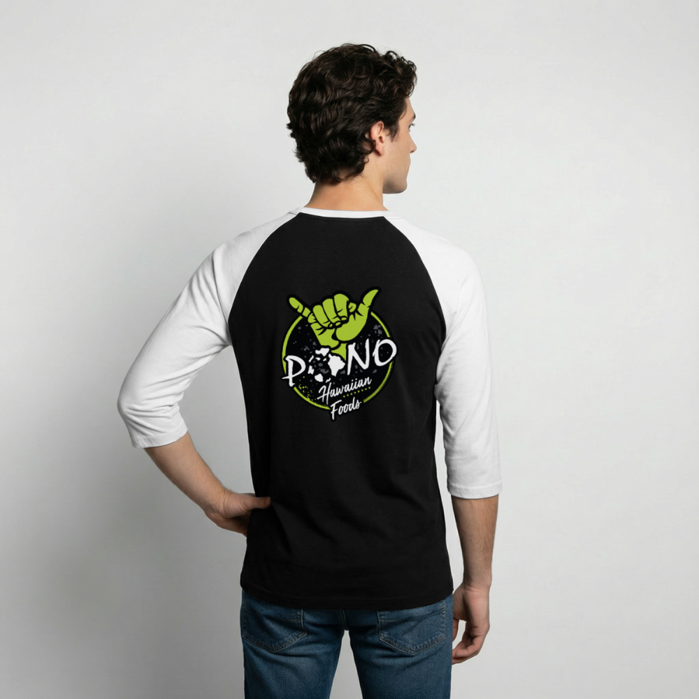 Yessah Baseball Tee - black/white