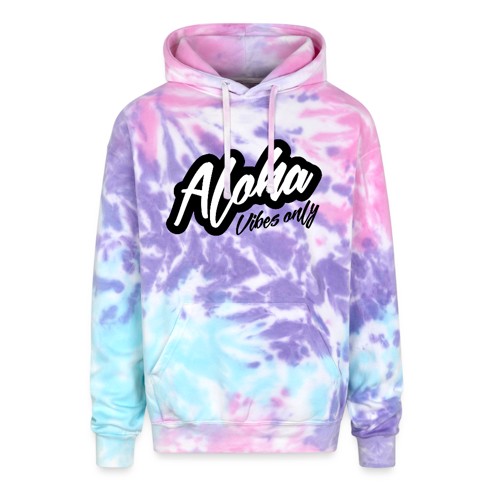 Aloha Vibes Tie Dye Hoodie - cotton candy