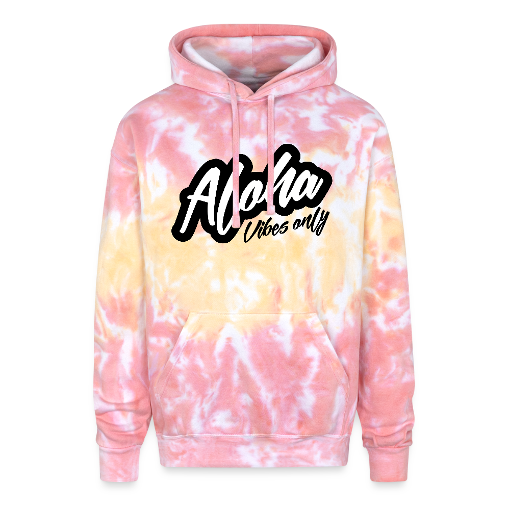 Aloha Vibes Tie Dye Hoodie - funnel cake