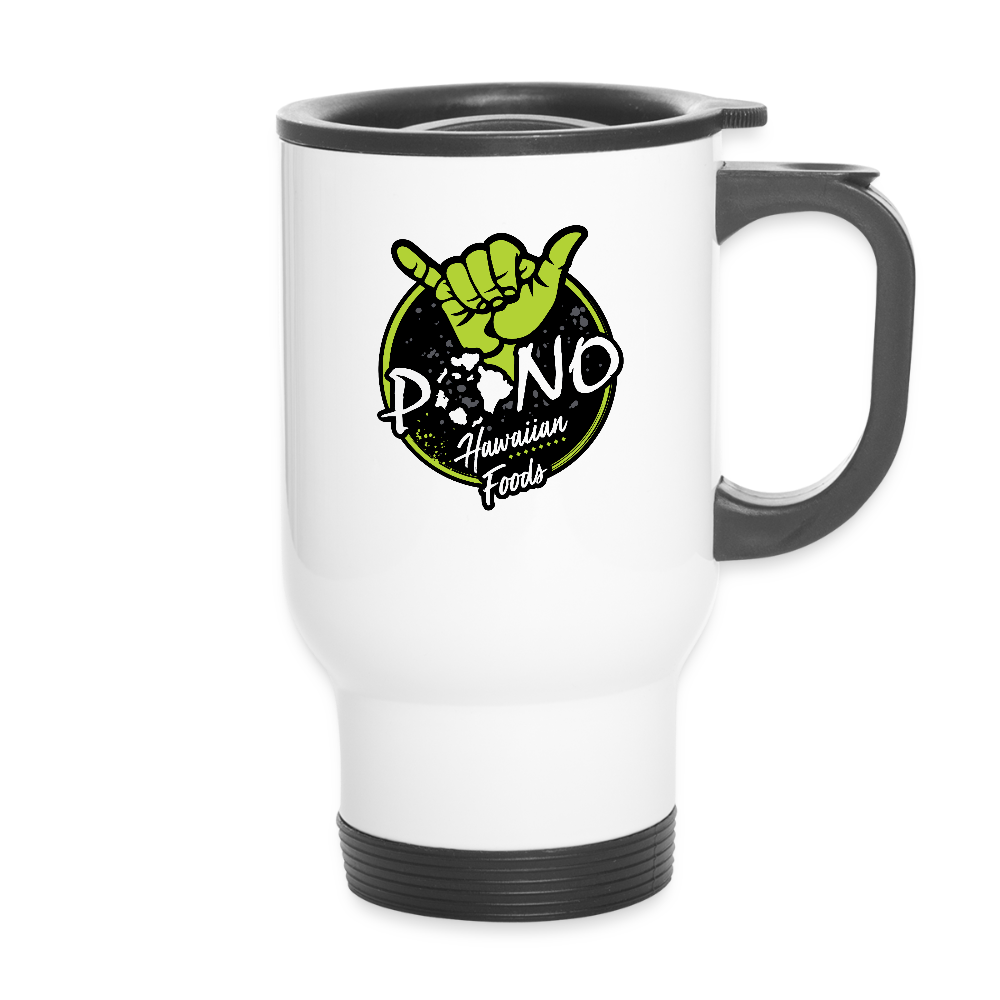 Pono Hawaiian Travel Mug - white