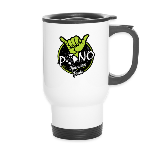 Pono Hawaiian Travel Mug - white