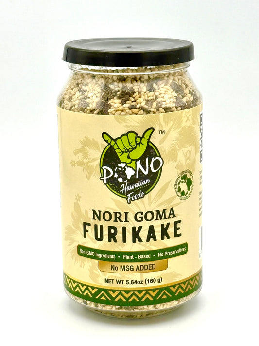 NEW - Pono Hawaiian Premium Nori Goma Furikake - no MSG, non-gmo, Japanese umami topping! 5.64oz Large Size!