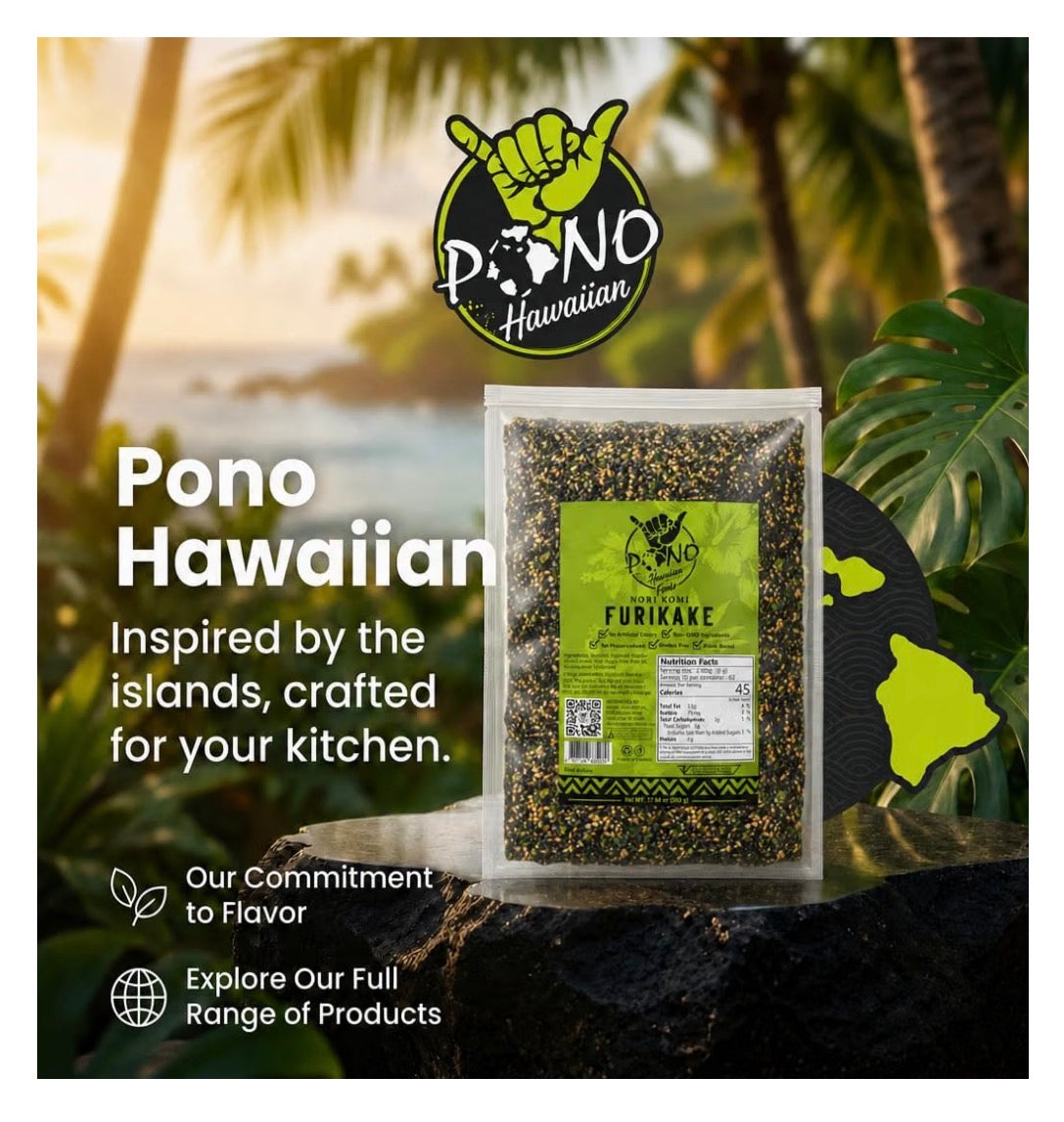 Premium Nori Komi Furikake Rice Seasoning - 1lb 17.64oz /1# Bulk Size Pack - Non-GMO, Gluten-Free, Plant-Based