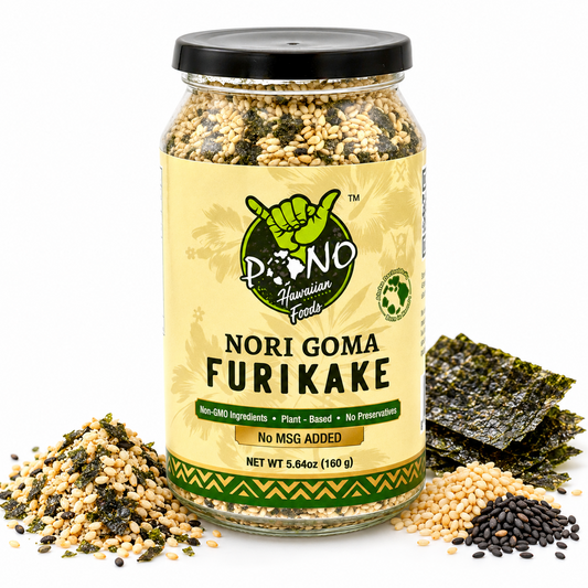 NEW - Pono Hawaiian Premium Nori Goma Furikake - no MSG, non-gmo, Japanese umami topping! 5.64oz Large Size!