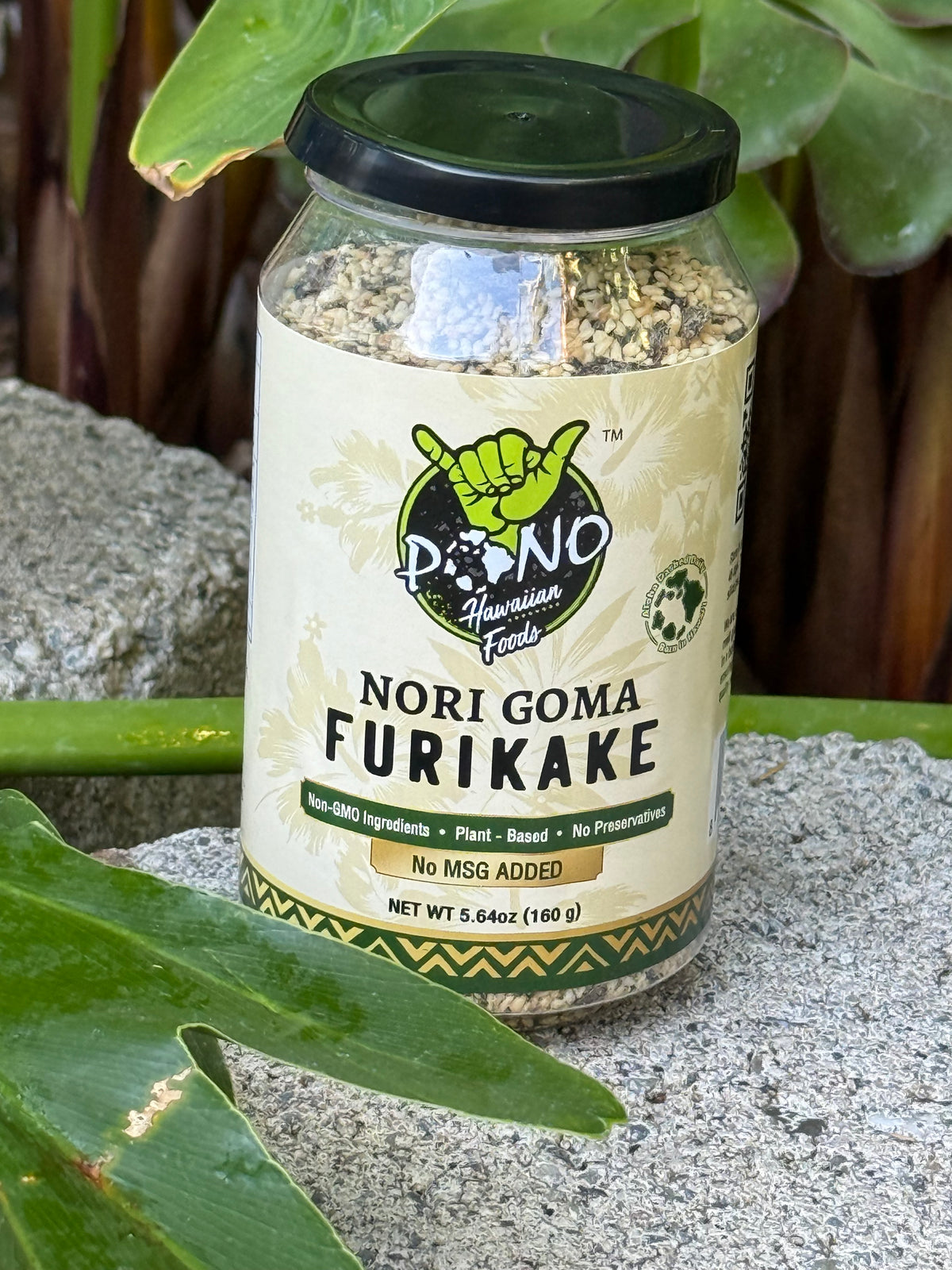 NEW - Pono Hawaiian Premium Nori Goma Furikake - no MSG, non-gmo, Japanese umami topping! 5.64oz Large Size!