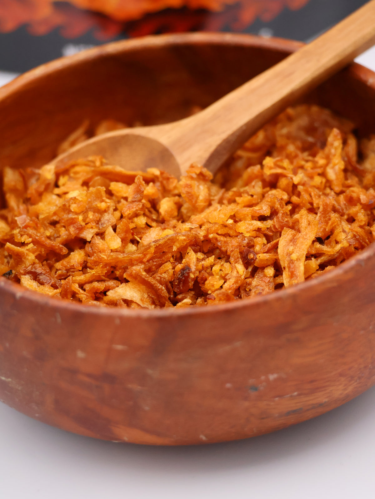 NEW - 1.1# Bulk Pack - Island Crispy Seasoned Shallots. Umami, crunchy. Garlic and shallots. No MSG, plant-based topping