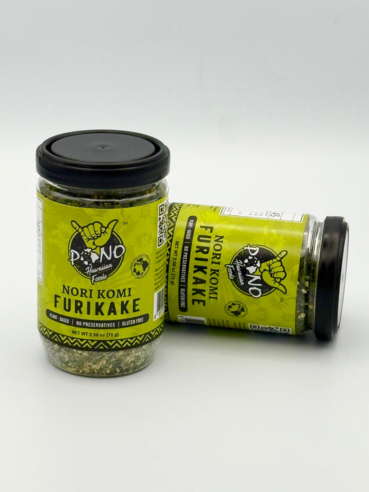 TWO PACK - Premium Nori Komi Furikake - (2.5oz x 2) - Umami, Gluten-Free, Plant-Based, NON-GMO