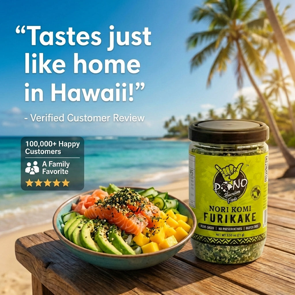 Premium Nori Komi Furikake – Non‑GMO GF Plant‑Based – Pono