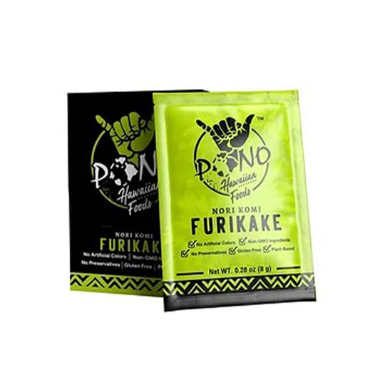 Pono Hawaiian Nori Komi Furikake Rice Seasoning Box of 12 (8g) To-Go Packets