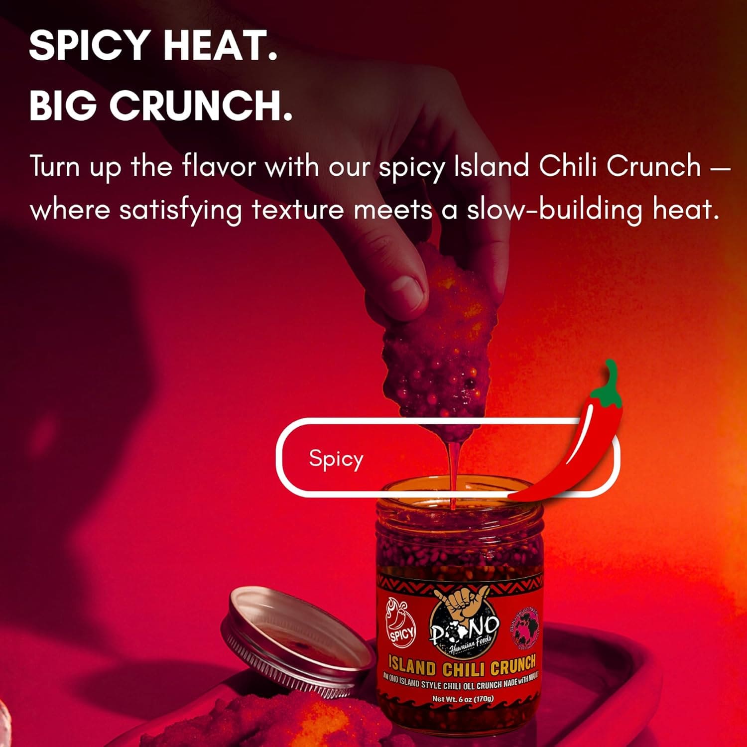 Two Pack Island Chili Crunch – Mild & Spicy Umami Duo – Pono