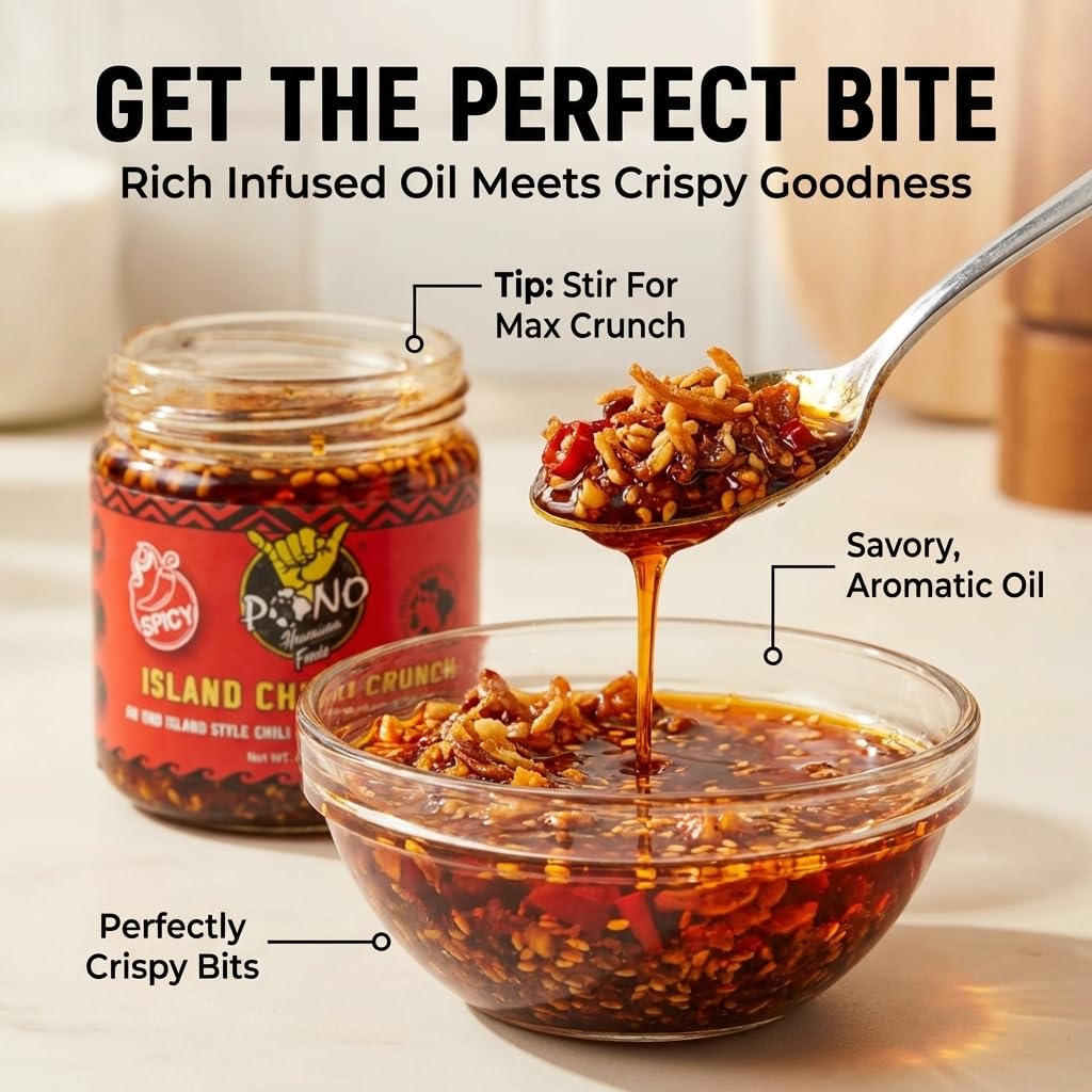 Two Pack Island Chili Crunch – Mild & Spicy Umami Duo – Pono