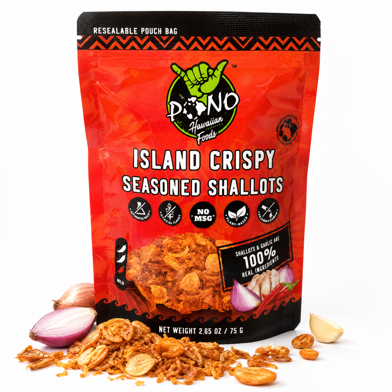 NEW! Island Crispy Seasoned Shallots - Plant-Based, No MSG, Vegan