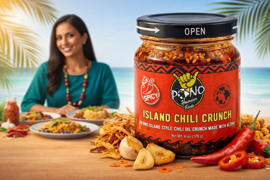 Island Chili Crunch - (SPICY) 6oz - Umami Chili Oil Crunch